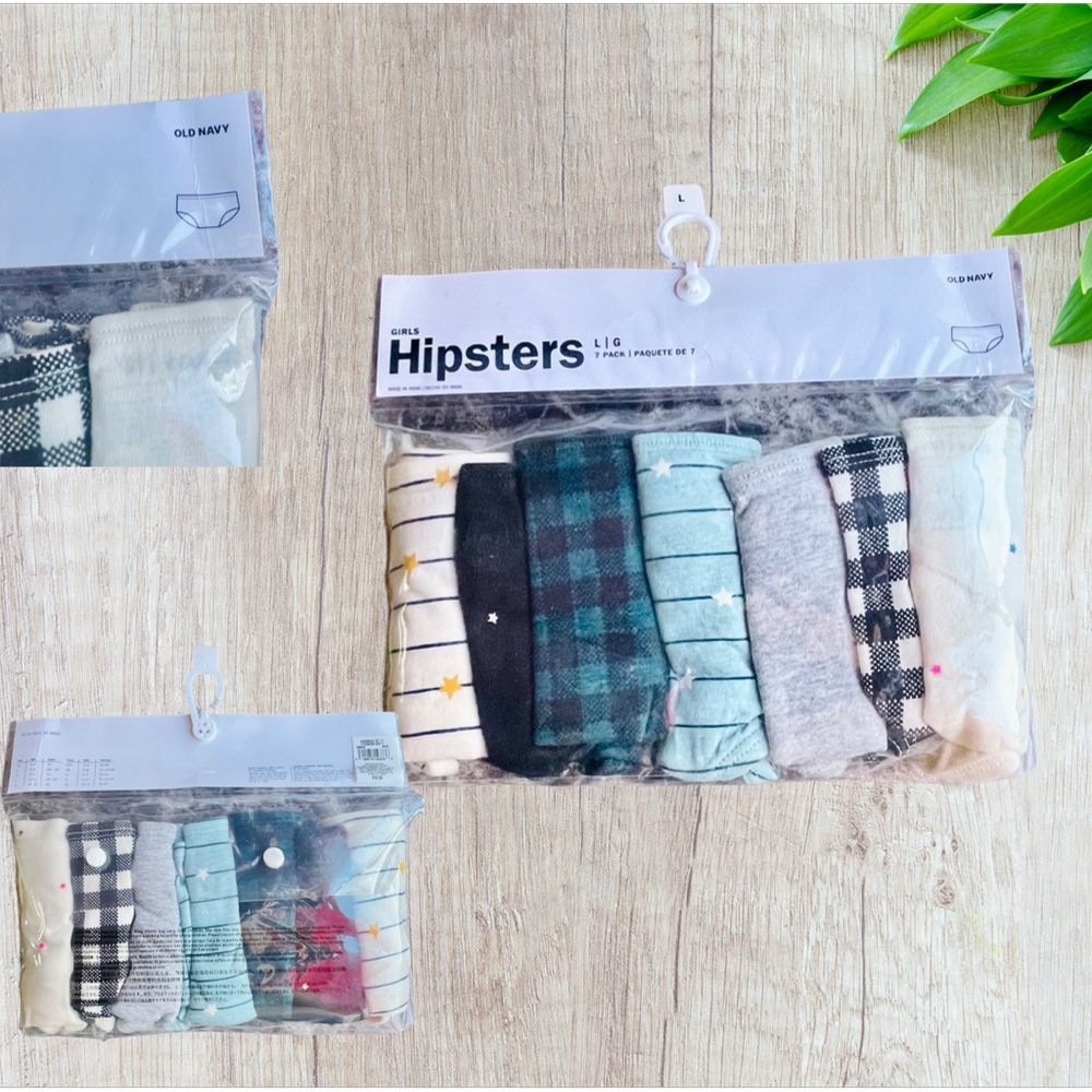 Old Navy Hipster Underwear 7-Pack for Girls * BRAND NEW*